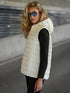 Daunenweste Damen mit Kapuze | Leichte Winterjacke ohne Bulk